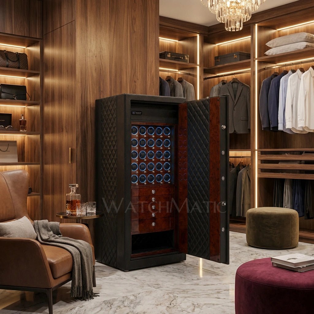 buy Heritage™ Leather Watch Safe at WatchMatic with free shipping