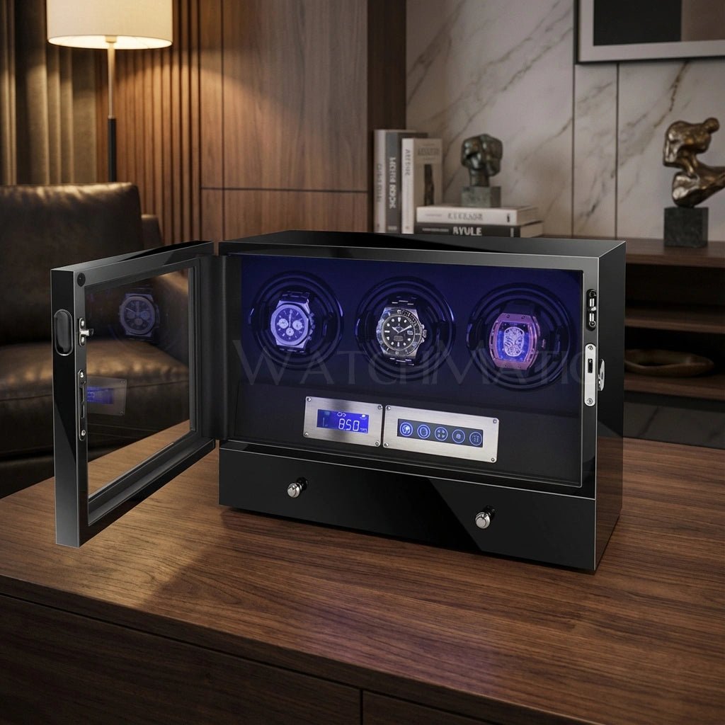 buy Karo Triple Watch Winder at WatchMatic with free shipping